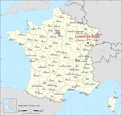 Carte de Luxeuil-les-Bains
