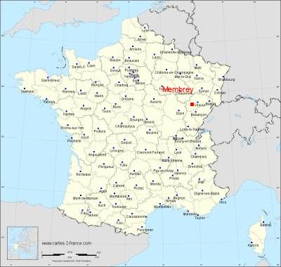 Carte de Membrey