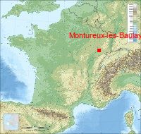 localisation mairie de Montureux-lès-Baulay