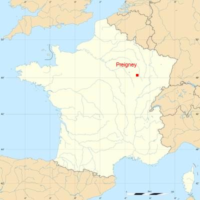 Fond de carte avec Preigney