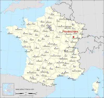 Carte de Provenchère