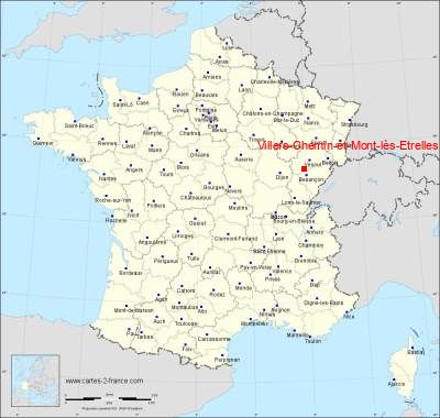 Carte de Villers-Chemin-et-Mont-lès-Etrelles