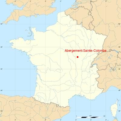 Fond de carte avec Abergement-Sainte-Colombe