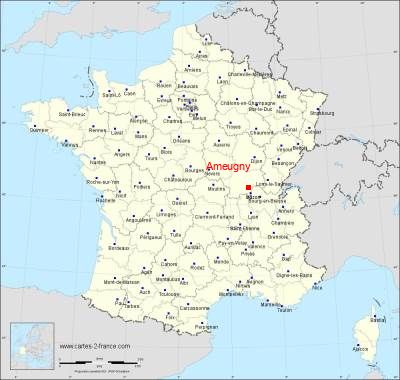Carte de Ameugny