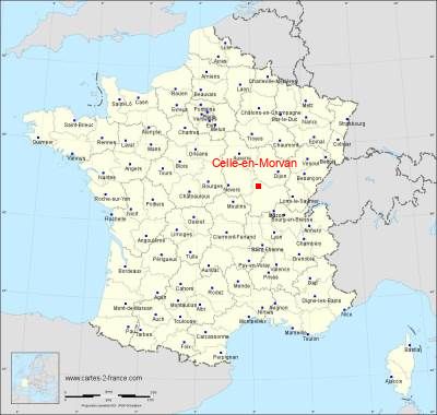 Carte de Celle-en-Morvan