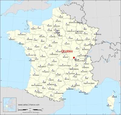 Carte de Chiddes