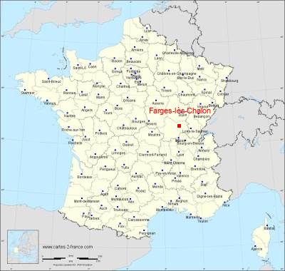 Carte de Farges-lès-Chalon