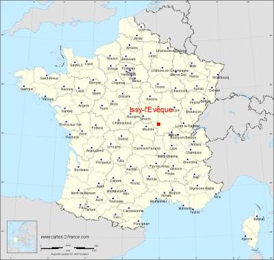 Carte de Issy-l'Evêque