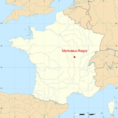Fond de carte avec Montceaux-Ragny
