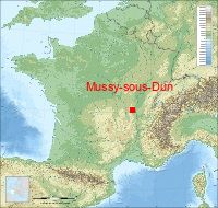 localisation mairie de Mussy-sous-Dun
