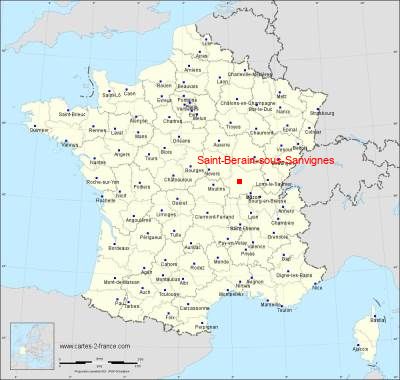 Carte de Saint-Berain-sous-Sanvignes