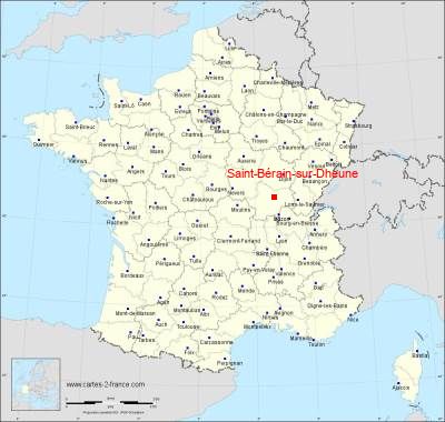 Carte de Saint-Bérain-sur-Dheune