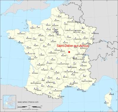 Carte de Saint-Didier-sur-Arroux