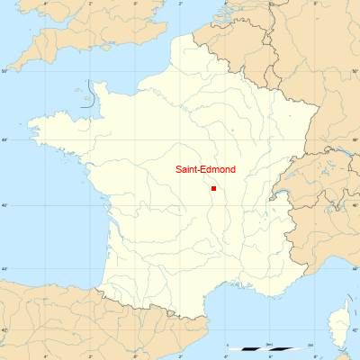 Fond de carte avec Saint-Edmond