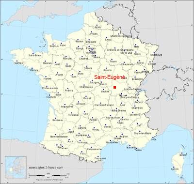 Carte de Saint-Eugène