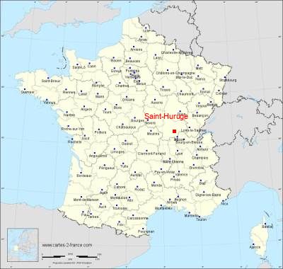 Carte de Saint-Huruge