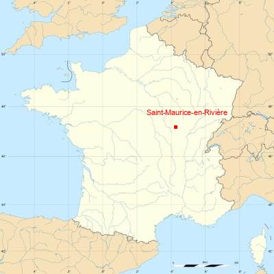 Fond de carte avec Saint-Maurice-en-Rivière