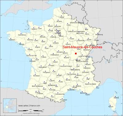 Carte de Saint-Maurice-lès-Couches