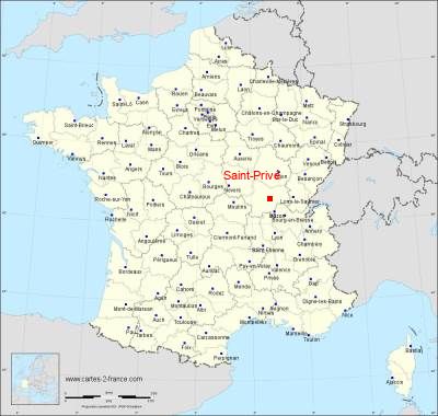 Carte de Saint-Privé