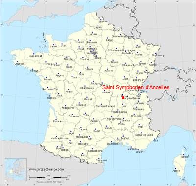 Carte de Saint-Symphorien-d'Ancelles