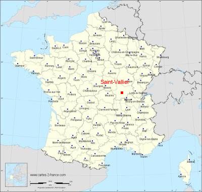 Carte de Saint-Vallier