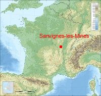 localisation mairie de Sanvignes-les-Mines