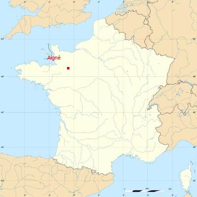 Fond de carte avec Aigné