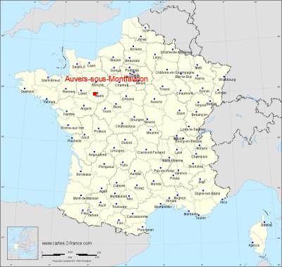 Carte de Auvers-sous-Montfaucon