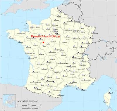 Carte de Beaumont-sur-Dême
