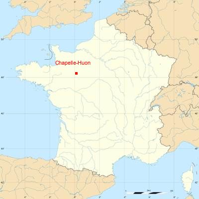 Fond de carte avec Chapelle-Huon