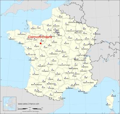 Carte de Clermont-Créans