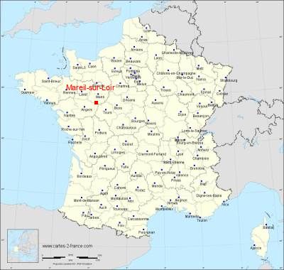 Carte de Mareil-sur-Loir