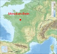 localisation mairie de Moncé-en-Belin