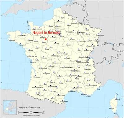 Carte de Nogent-le-Bernard