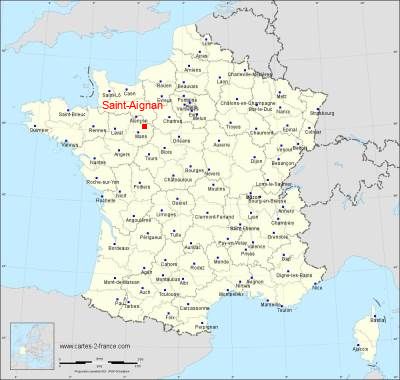 Carte de Saint-Aignan