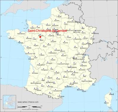 Carte de Saint-Christophe-du-Jambet