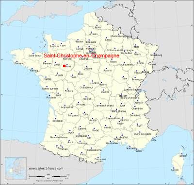 Carte de Saint-Christophe-en-Champagne