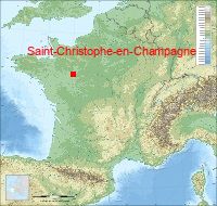 localisation mairie de Saint-Christophe-en-Champagne