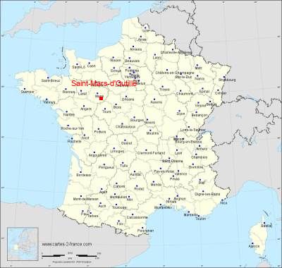 Carte de Saint-Mars-d'Outillé