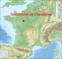 localisation mairie de Saint-Michel-de-Chavaignes