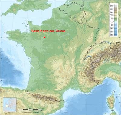 Carte de Saint-Pierre-des-Ormes