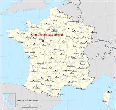 Carte de Saint-Pierre-du-Lorouër
