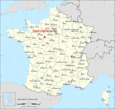 Carte de Saint-Ulphace