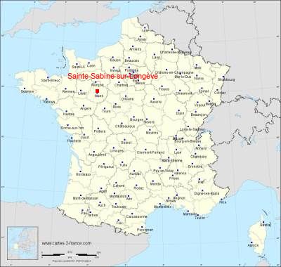 Carte de Sainte-Sabine-sur-Longève