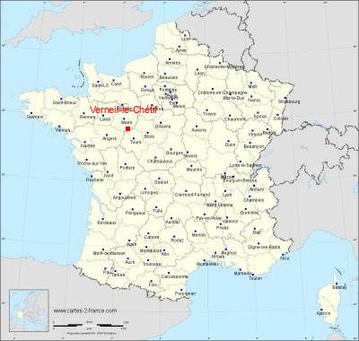Carte de Verneil-le-Chétif