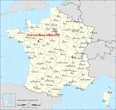 Carte de Villaines-sous-Malicorne