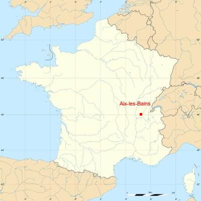 Fond de carte avec Aix-les-Bains