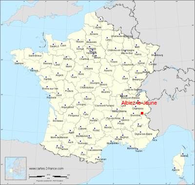 Carte de Albiez-le-Jeune