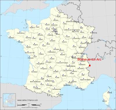 Carte de Bonneval-sur-Arc