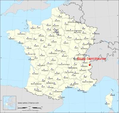 Carte de Bourg-Saint-Maurice